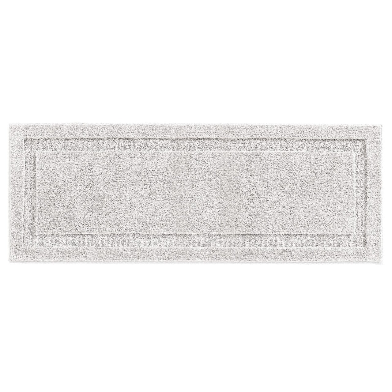 mDesign Large Modern Bath Mat Runner - Non-Skid Bathroom Runner Rug